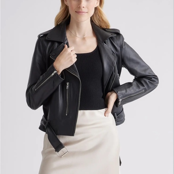 Quince Cropped Square Neck Ribbed Knit Tank NWT S black - Picture 4 of 4